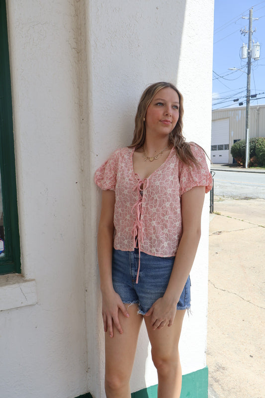 Sunset Coral Top