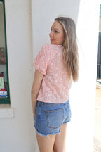 Sunset Coral Top