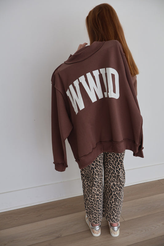 WWJD X AMEN Mockneck