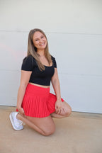 Red Skort
