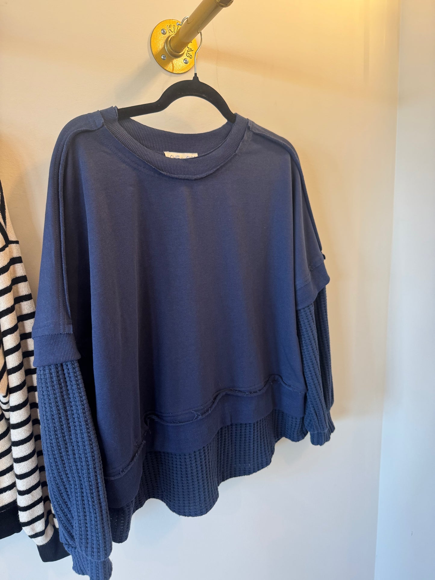 Blue Contrast Blouse