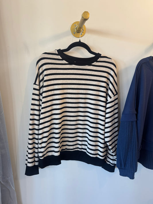 Black Stripe Sweatshirt