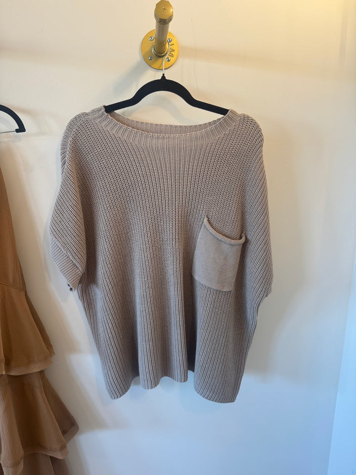Grey Sweater Top