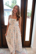 Floral Strapless Maxi