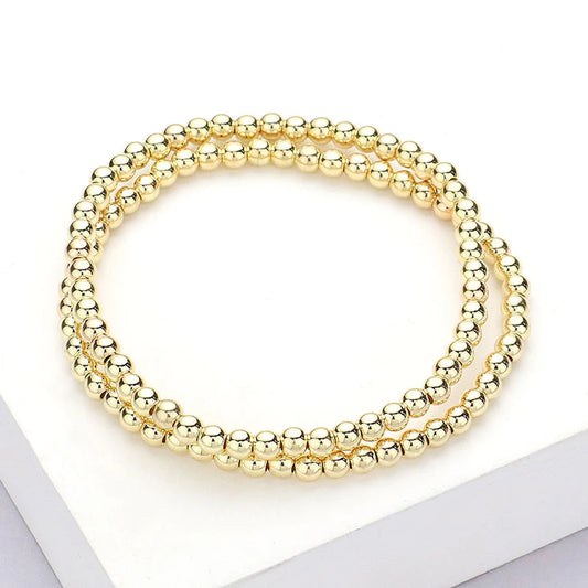 Waterproof Stainless-Steel 4mm Beaded Set