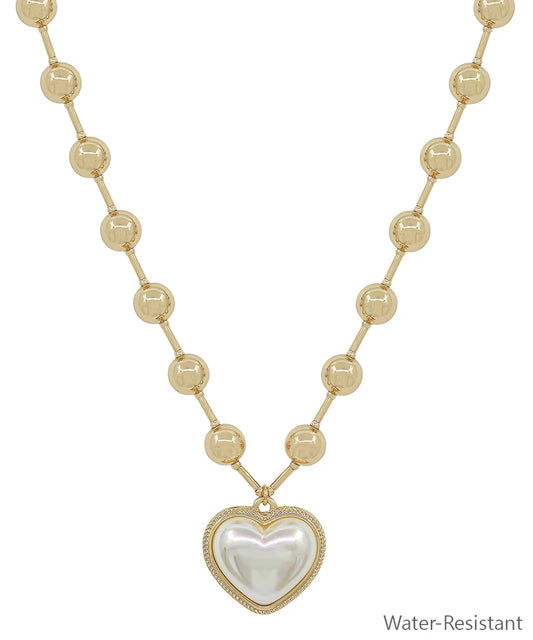 Pearl Puffy Heart