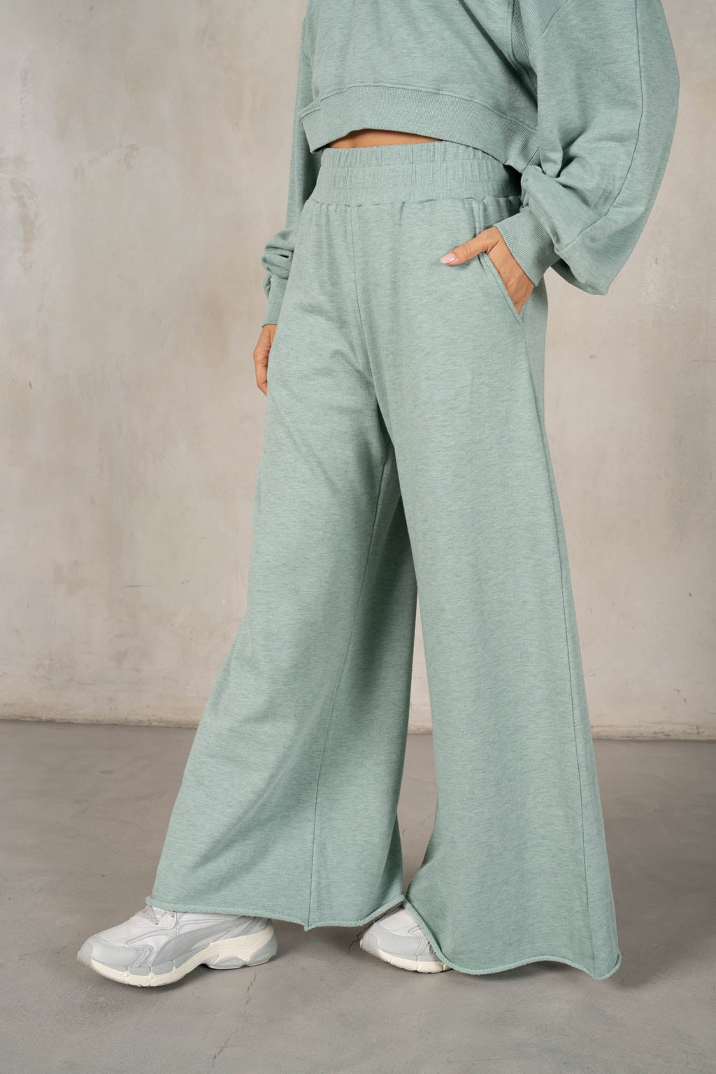 Teal Ribbed Set