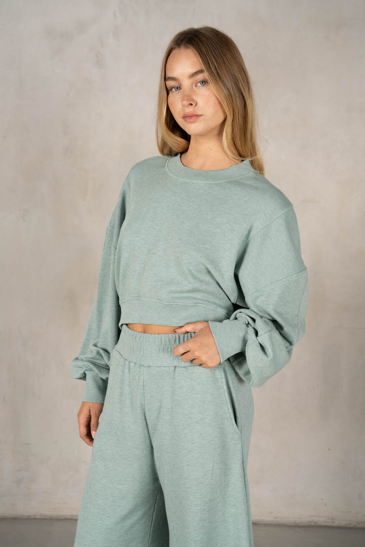 Teal Ribbed Set