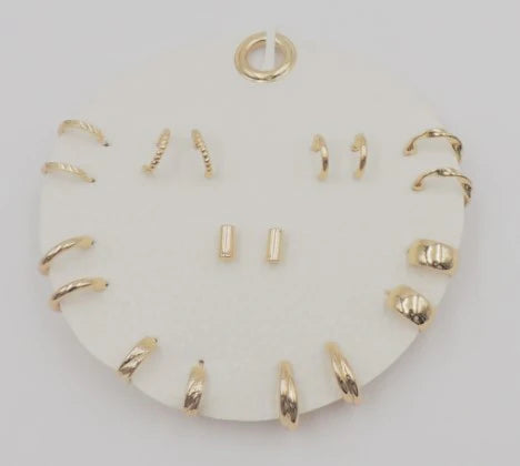 Geometric Stud and Hoop Set