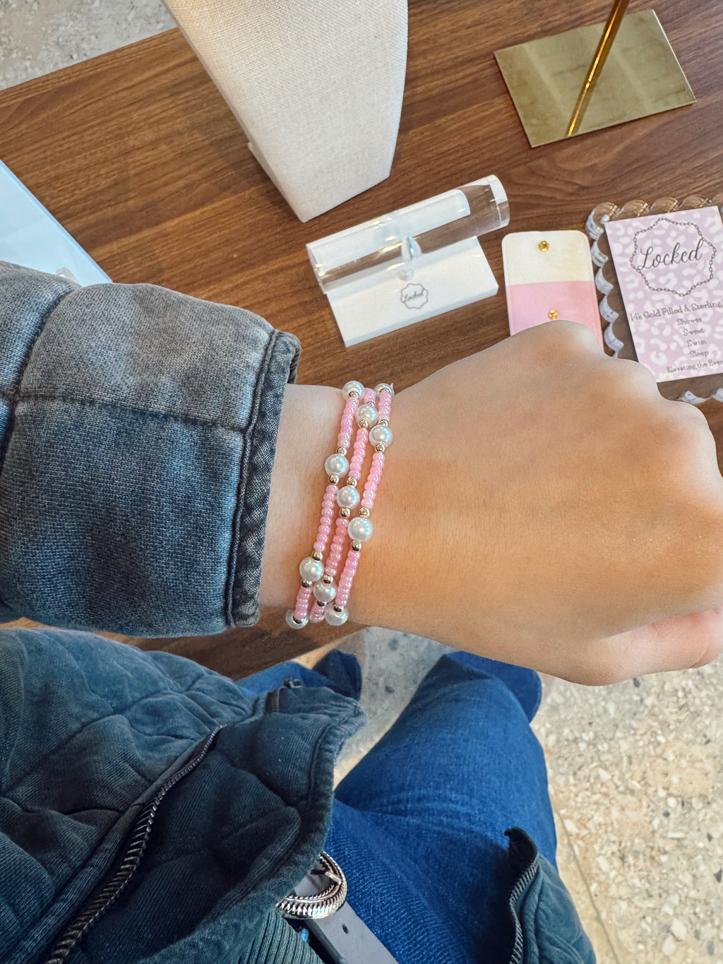 Pearls and Pink