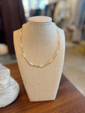 Gold Necklace Natrual Pearl