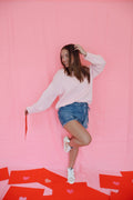 Pink Cream Sweater