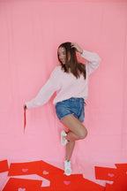 Pink Cream Sweater
