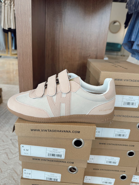 Vintage Havanna Taupe/pink Velcro