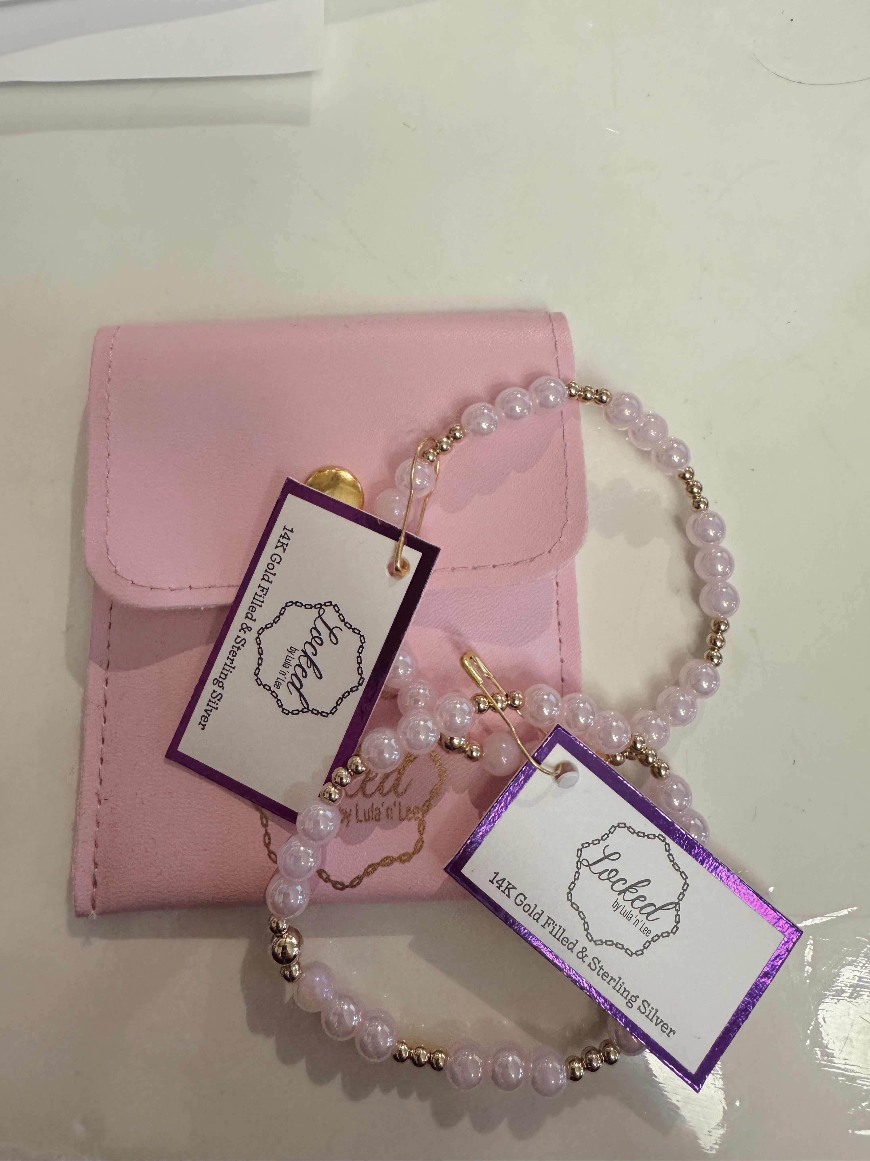 Pink Smooth Crystal Glass