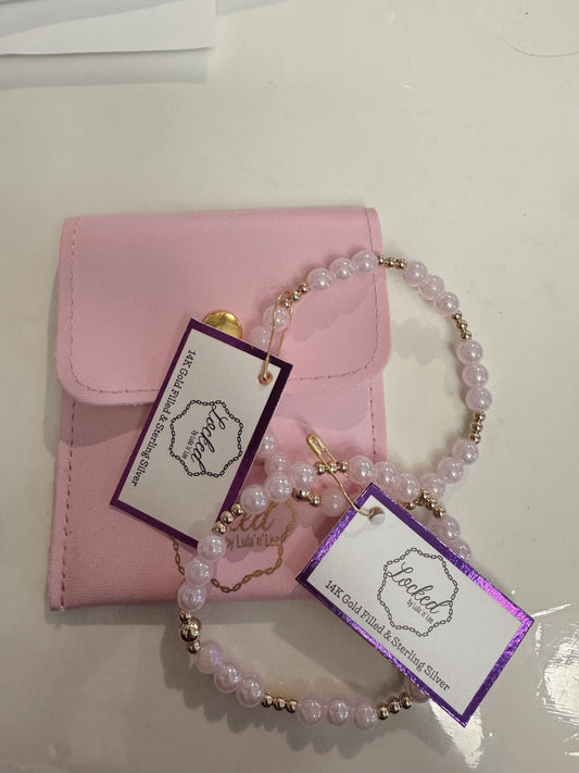 Pink Smooth Crystal Glass