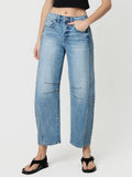 HR Structured Barrel Jeans