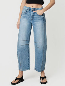 HR Structured Barrel Jeans