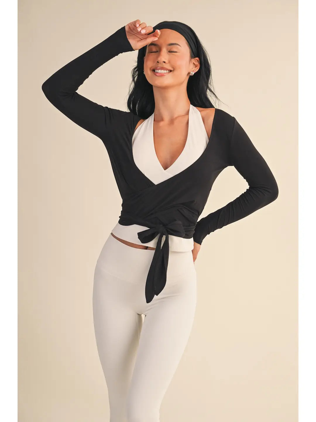 Black Wrap Top