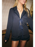 Navy Polka dot Pjs