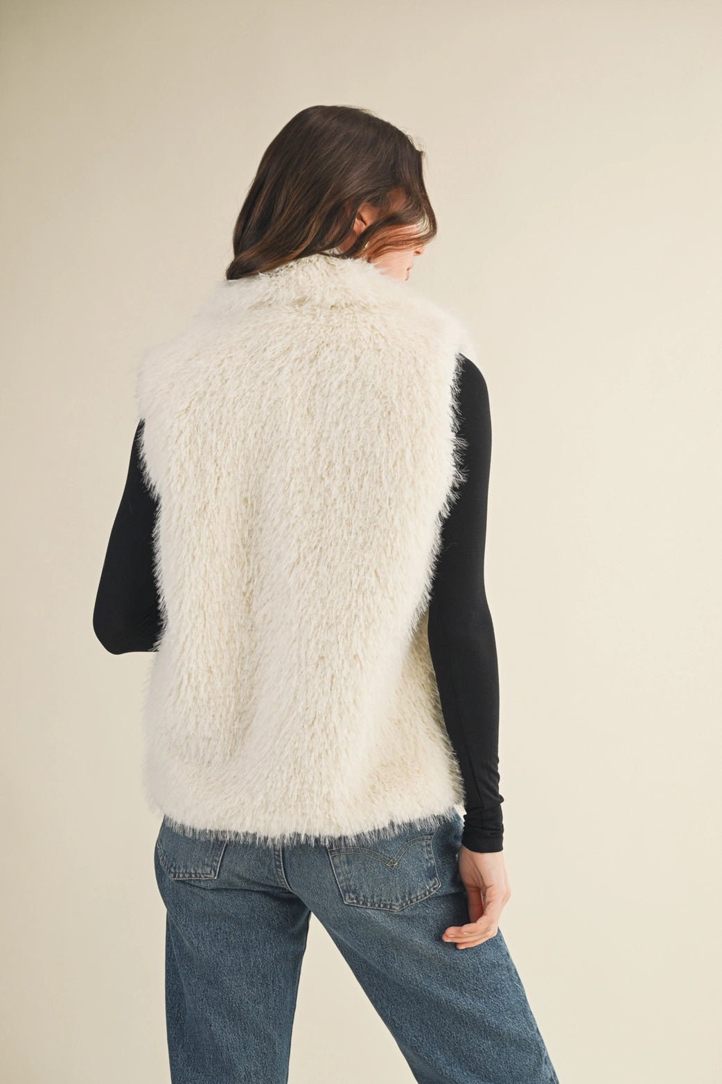 White Fur Vest