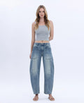High Rise Barrel Jeans