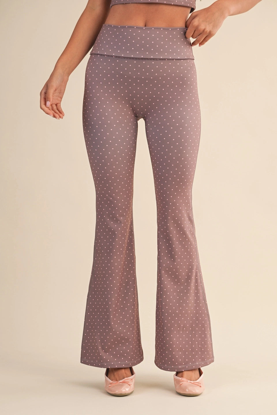 Polka Dot Flare Leggings