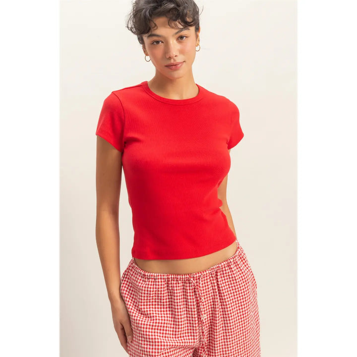 The Red baby Tee