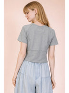 Grey Mineral Wash Top