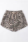 Zebra Drawstring Shorts