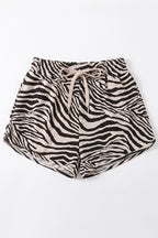 Zebra Drawstring Shorts