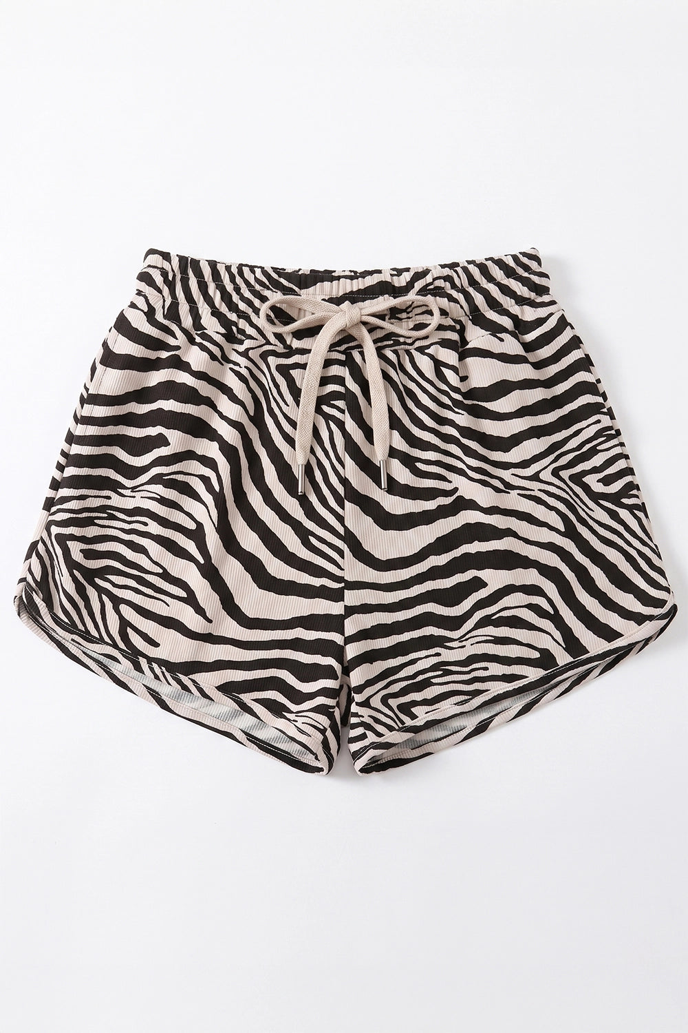 Zebra Drawstring Shorts