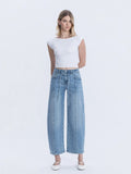 HR Barrel Jeans with Tie