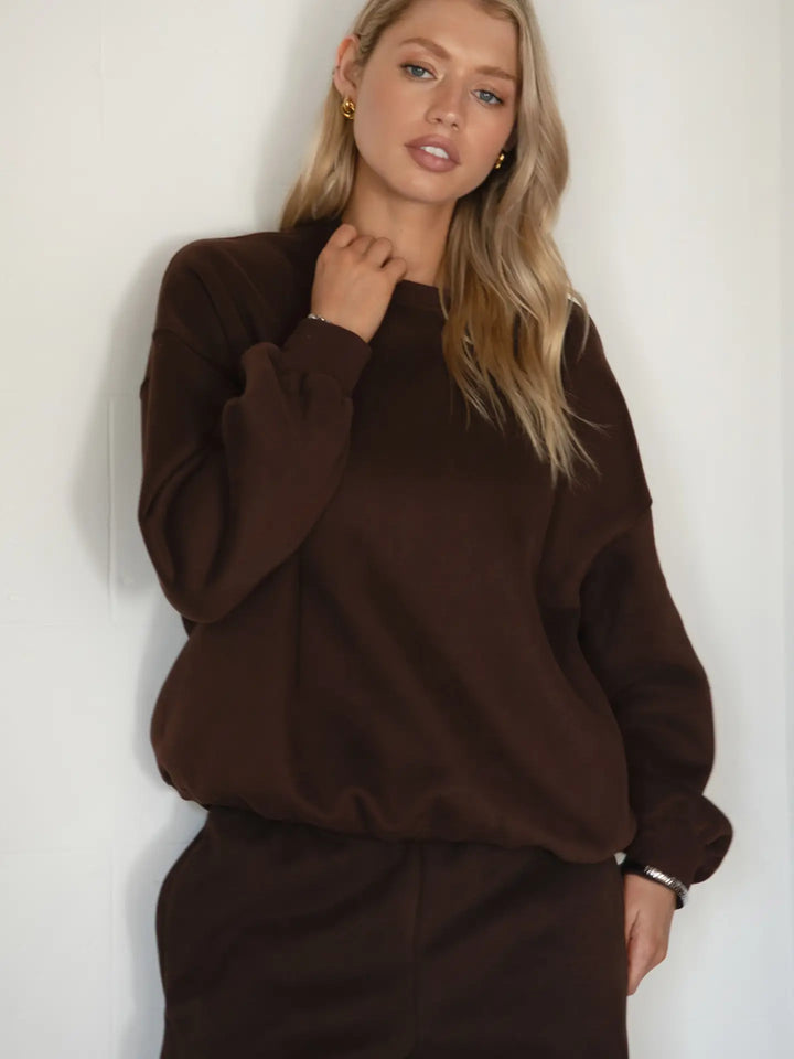 Dark Brown Crewneck