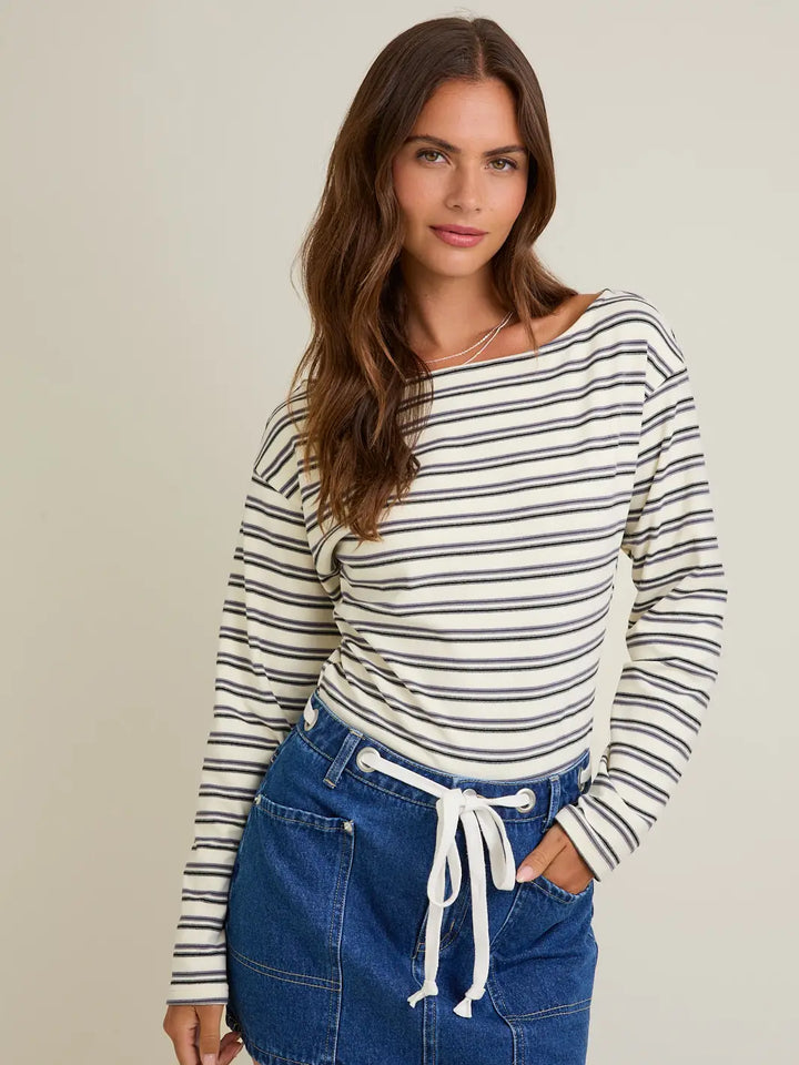The Lila Stripe Top