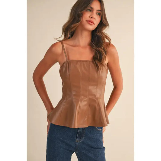 Carmel Peplum Top