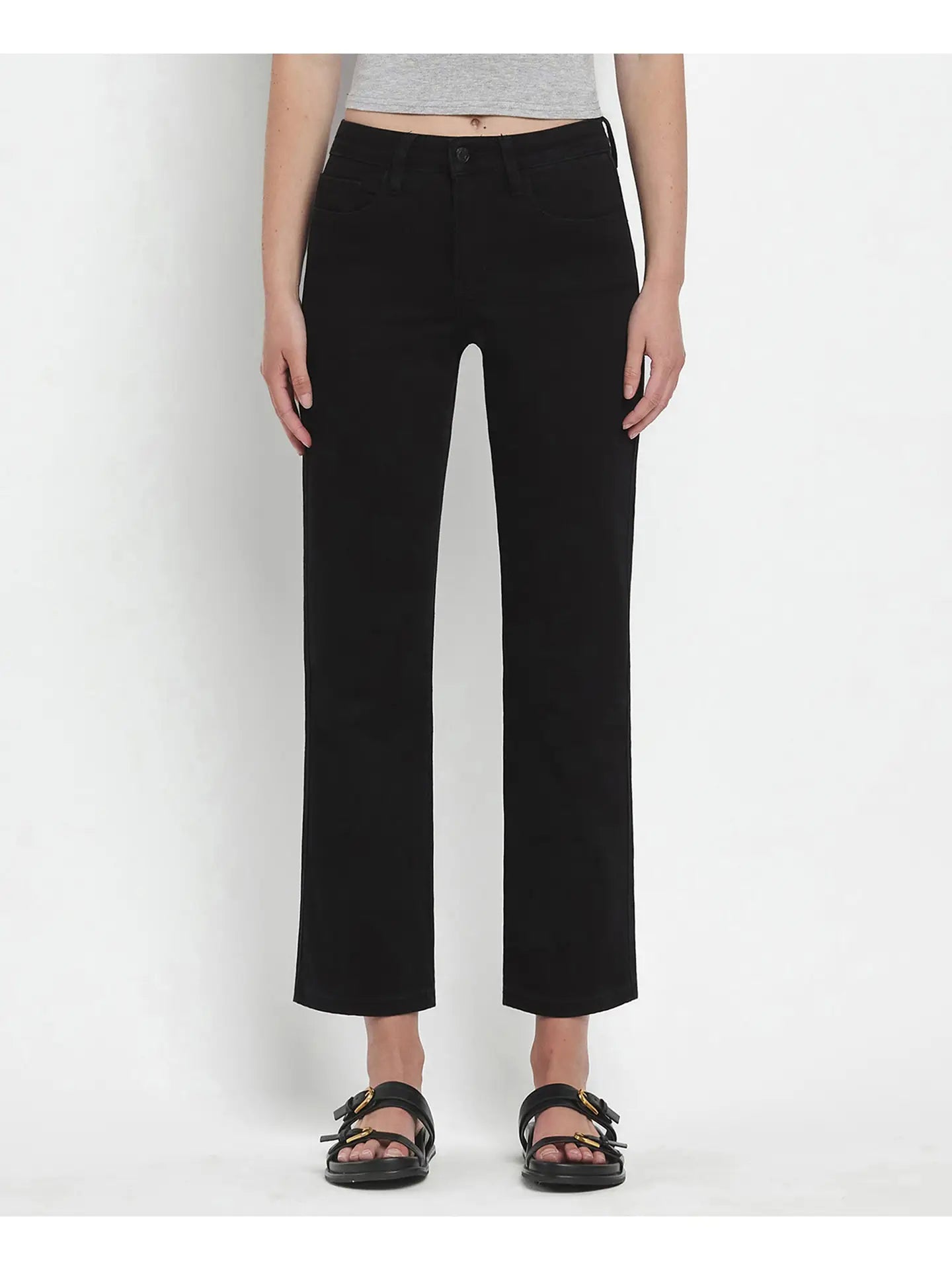 HR Black Straight Jeans