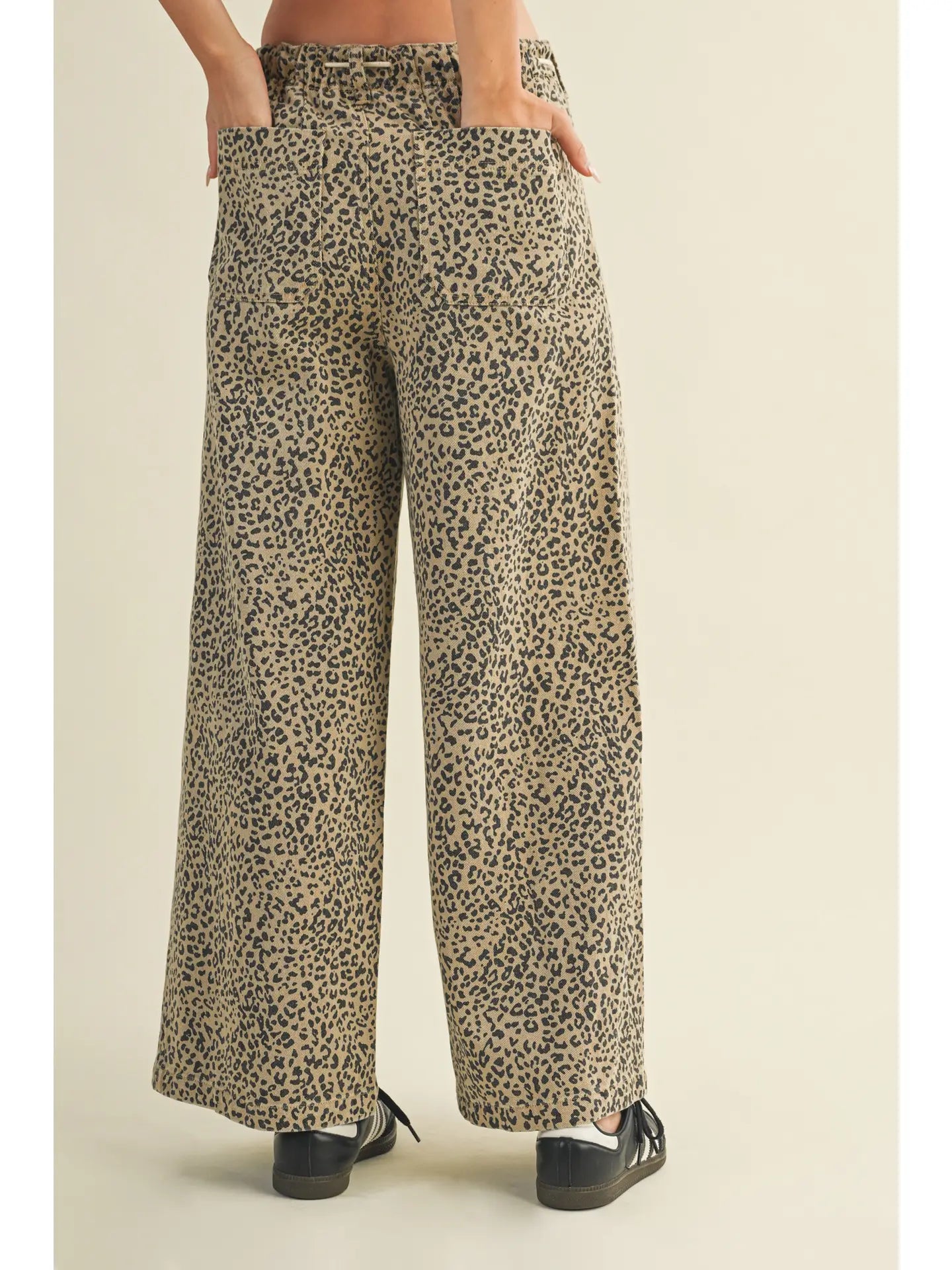 Cheetah Drawstring Pants