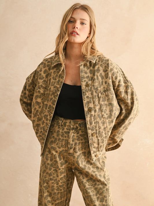 Leopard Printed Jacket