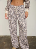 Leopard Drawstring Pants