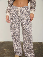 Leopard Drawstring Pants