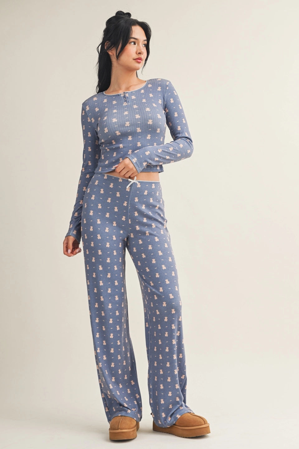 Navy Teddy Bear Pjs