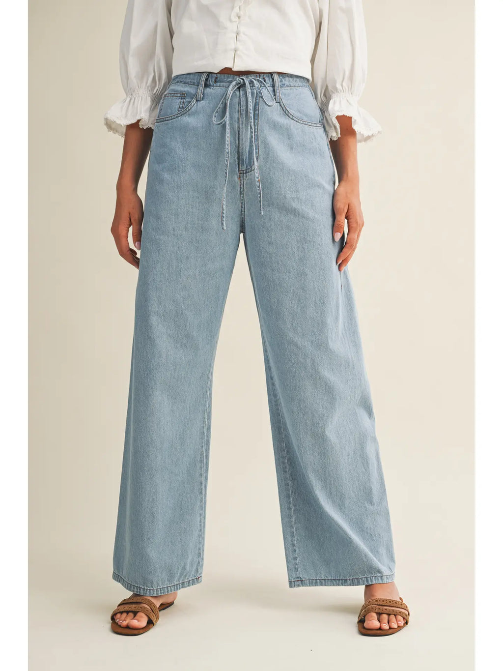 Drawstring Denim