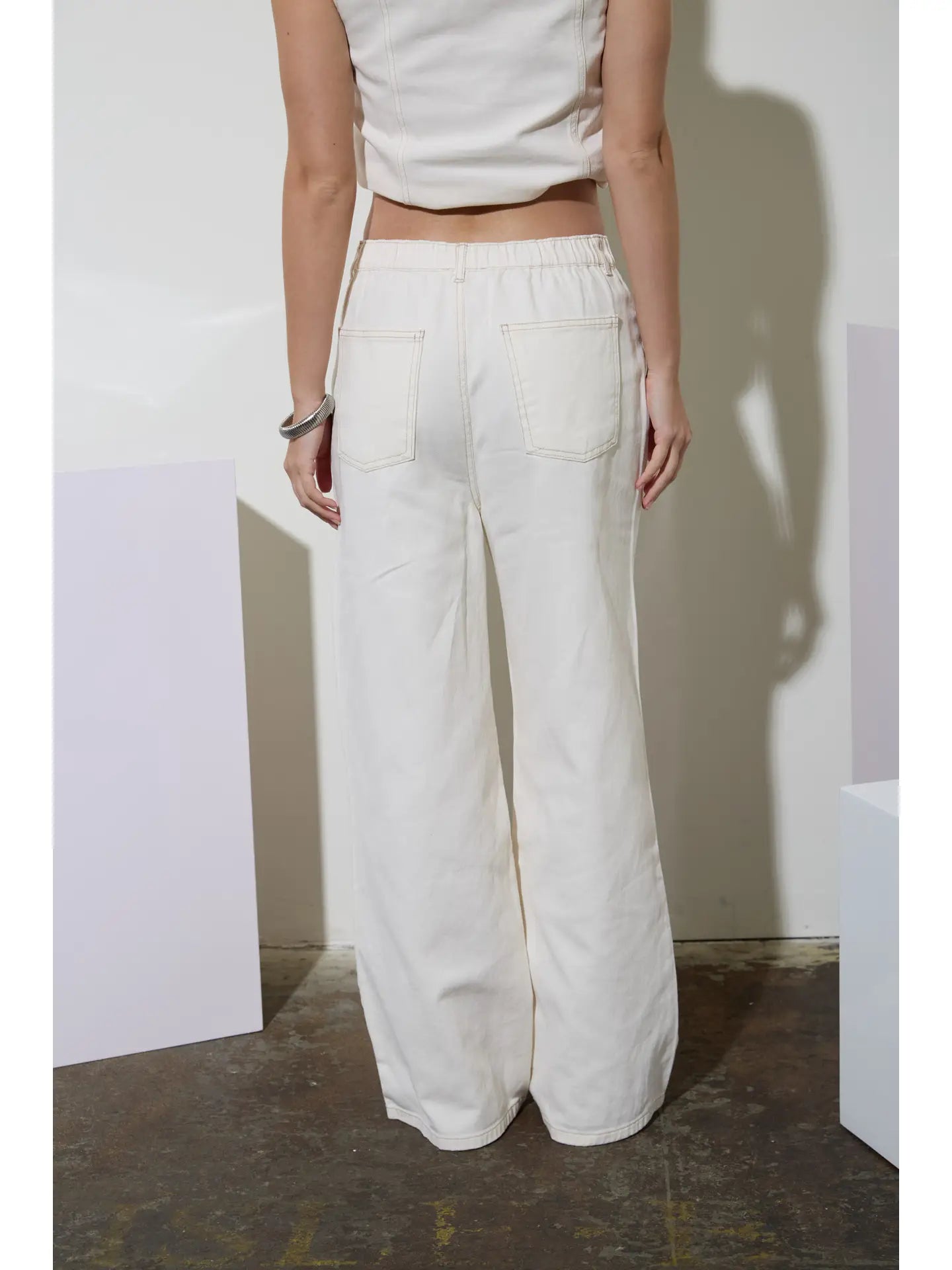 Ivory Drawstring Pants